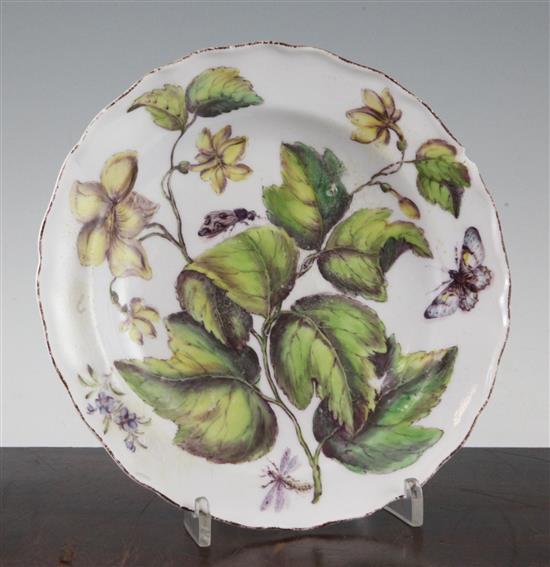 A Chelsea Hans Sloane botanical plate, c.1755, 21cm